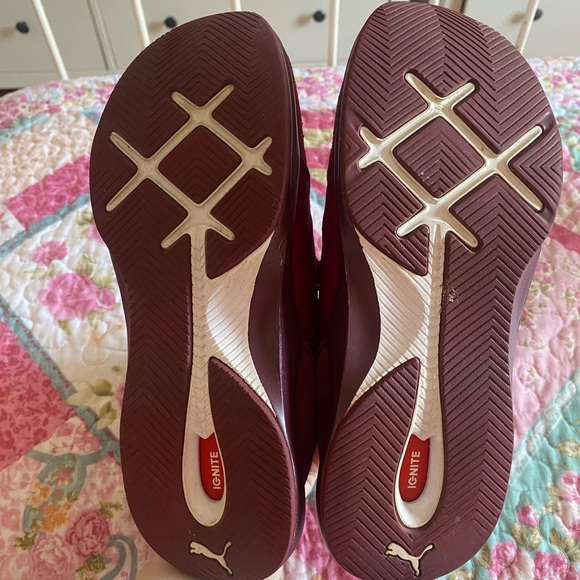 Puma burgundy Phenom Suede Sneakers - Picture 6 of 7